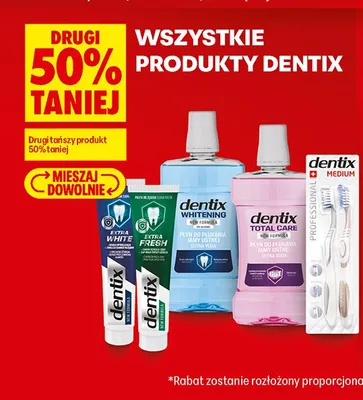 Płyn do płukania jamy ustnej Dentix Whitening promocja w Biedronka