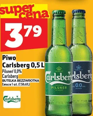 Piwo Carlsberg 0.5l promocja w TOPAZ