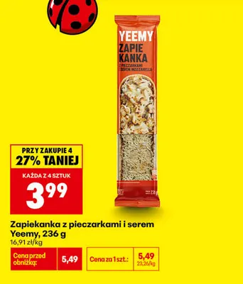 Zapiekanka z pieczarkami i serem Yeemy promocja w Biedronka