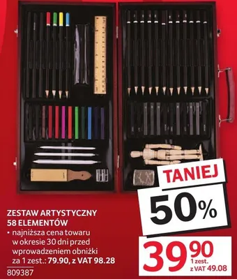Zestaw artystyczny 58 elementów promocja w Selgros