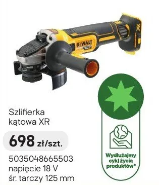 Szlifierka kątowa XR promocja w Castorama