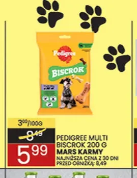 Przysmak dla psów Multi Biscrok Pedigree promocja w Wafelek