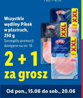 Szynka z indyka Pikok promocja w Lidl