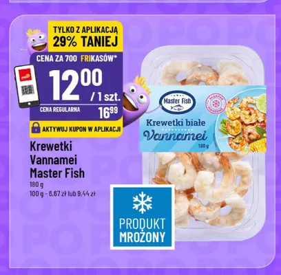 Krewetki białe Vannamei Master Fish promocja w POLOmarket