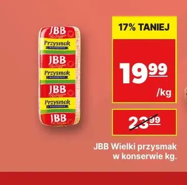 Wielki przysmak w konserwie JBB promocja w API Market