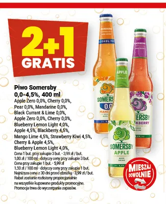 Piwo Somersby Blueberry Lemon Light 4,0% promocja w Twój Market