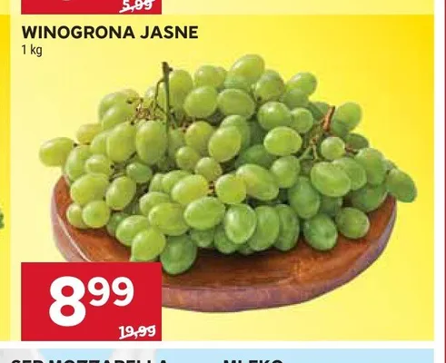 Winogrona jasne promocja w Stokrotka