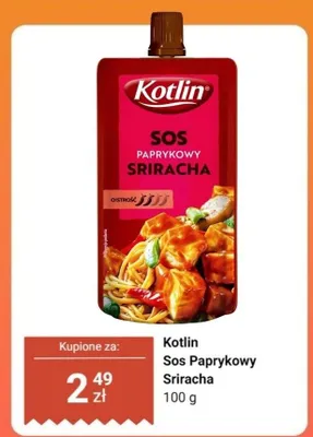 Sos paprykowy sriracha Kotlin promocja w Dino