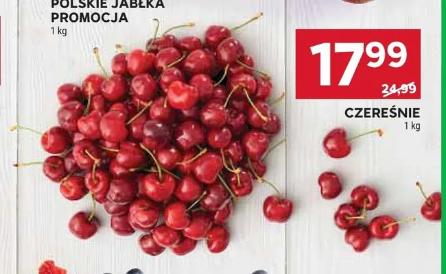 Czereśnie promocja w Stokrotka