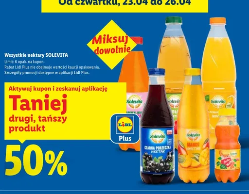 Nektar Solevita promocja w Lidl