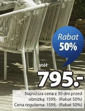 Stół promocja w Jysk