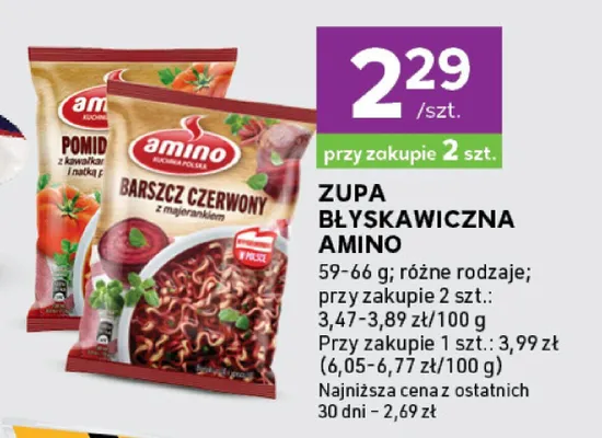 Zupa błyskawiczna różne rodzaje promocja w Stokrotka
