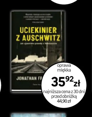 Książka Uciekinier z Auschwitz Jonathan Freedland promocja w Empik