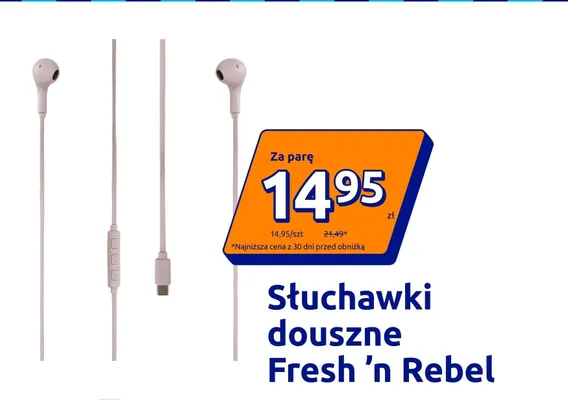 Słuchawki douszne Fresh 'n Rebel promocja w Action