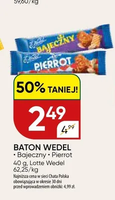 Baton Pierrot Wedel promocja w Chata Polska
