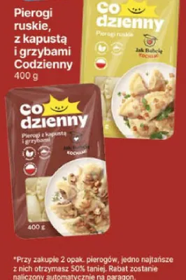 Pierogi ruskie z kapustą i grzybami Codzienny promocja w Delikatesy Centrum