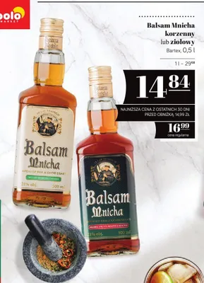 Balsam Mnicha ziołowy promocja w POLOmarket