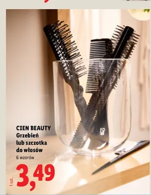 Grzebień do włosów Cien Beauty promocja w Lidl