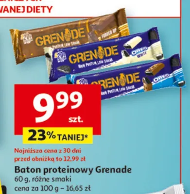 Baton proteinowy Grenade promocja w Auchan