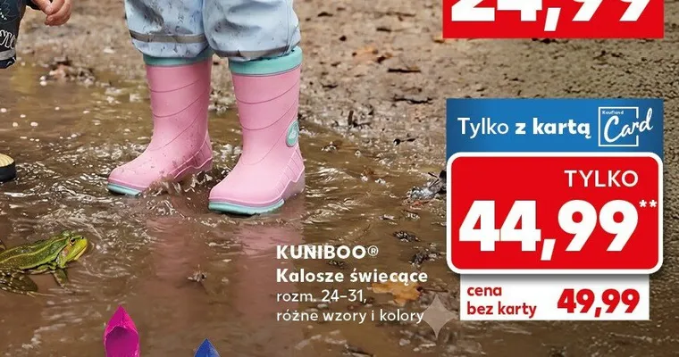Kalosze świecące promocja w Kaufland