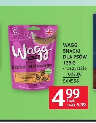 Snacki dla psów Wagg 125 g promocja w Selgros