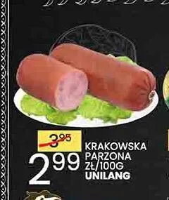 Kiełbasa krakowska parzona Unilang promocja w Wafelek