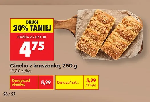 Ciacho z kruszonką promocja w Biedronka