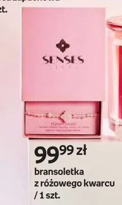 Bransoletka z różowego kwarcu Senses Story promocja w Empik