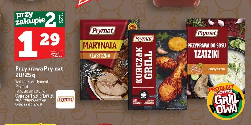 Przyprawa do sosu tzatziki Prymat promocja w TOPAZ