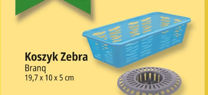 Koszyk Zebra Branq 19,7x10x5 cm promocja w Leclerc