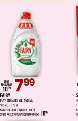 Płyn do naczyń Fairy promocja w Drogerie Natura