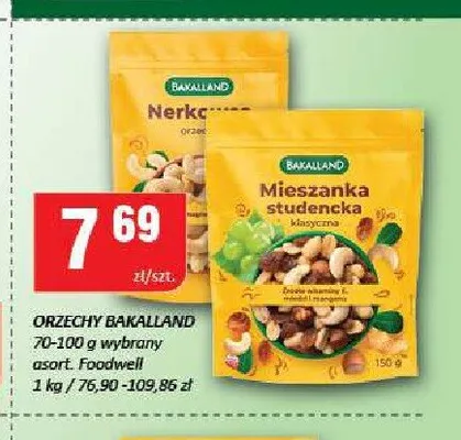 Orzechy Bakalland Foodwell promocja w Chorten