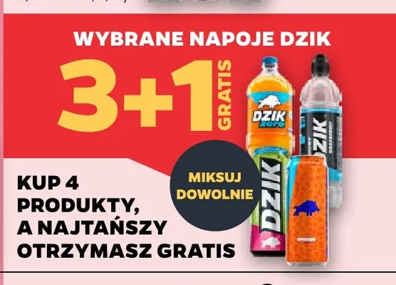Napoje Dzik promocja w Netto