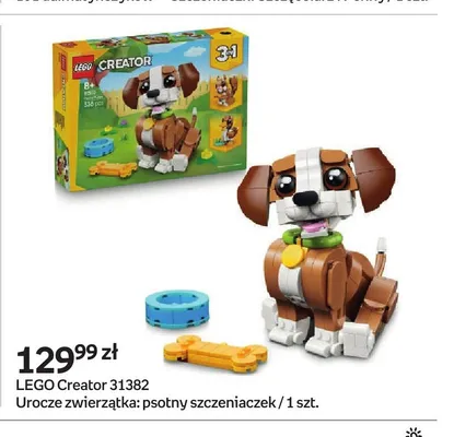 Klocki LEGO Creator 31382 Urocze zwierzątka psotny szczeniaczek promocja w Empik
