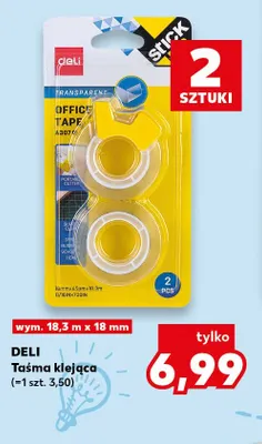 Taśma klejąca Deli 2-pak promocja w Kaufland