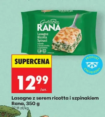 Lasagne z serem ricotta i szpinakiem Giovanni Rana promocja w Biedronka