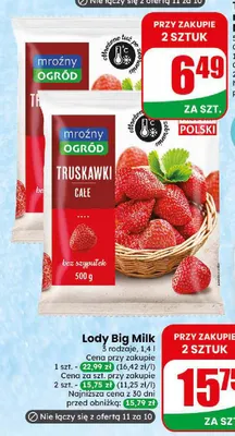 Truskawki mrożone Mroźny Ogród promocja w Dino