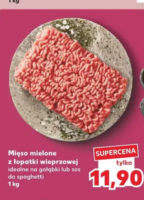 Mięso mielone z łopatki wieprzowej promocja w Kaufland