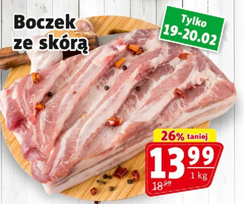 Boczek ze skórą promocja w Prim Market
