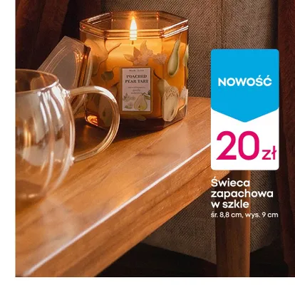Świeca zapachowa w szkle promocja w Pepco