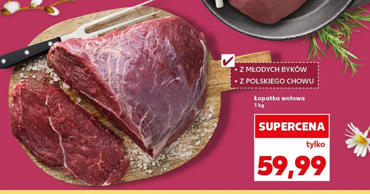 Łopatka wołowa promocja w Kaufland
