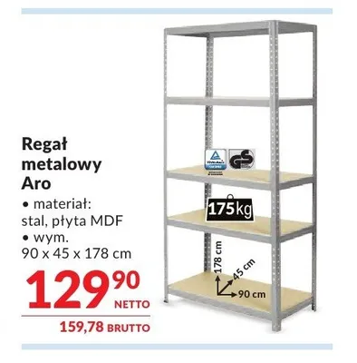 Regał metalowy Aro promocja w Makro