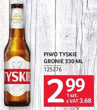 Piwo Tyskie Gronie 330ML promocja w Selgros