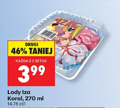 Lody Iza Koral promocja w Biedronka
