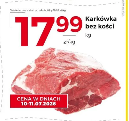 Karkówka bez kości promocja w Frac