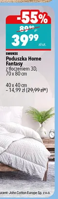 Poduszka Home Fantasy Smukee 40x40 cm promocja w Biedronka