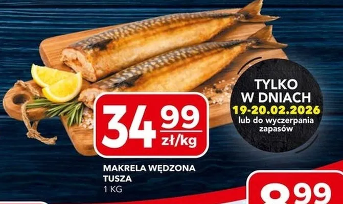 Makrela wędzona tusza promocja w Top Market