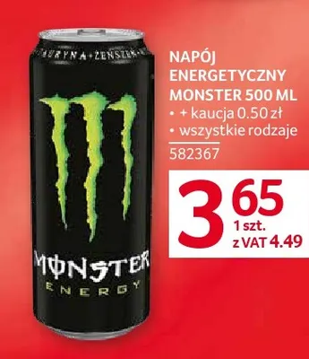 Napój energetyczny Monster promocja w Selgros