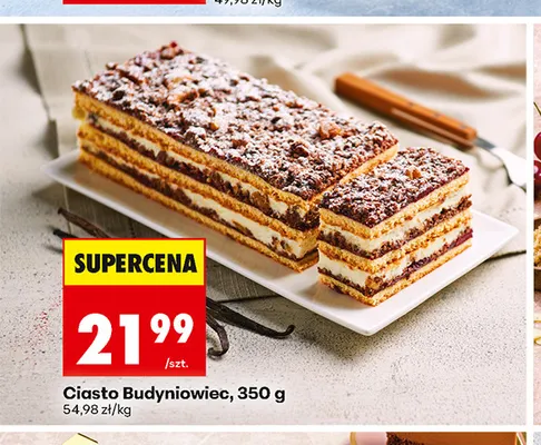 Ciasto Budyniowiec promocja w Biedronka