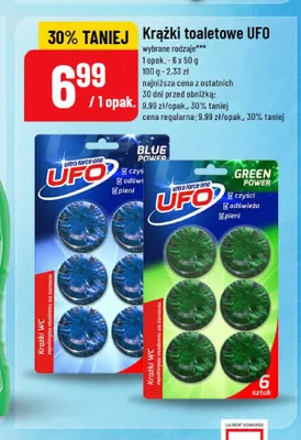Krążki toaletowe UFO Blue Power promocja w POLOmarket